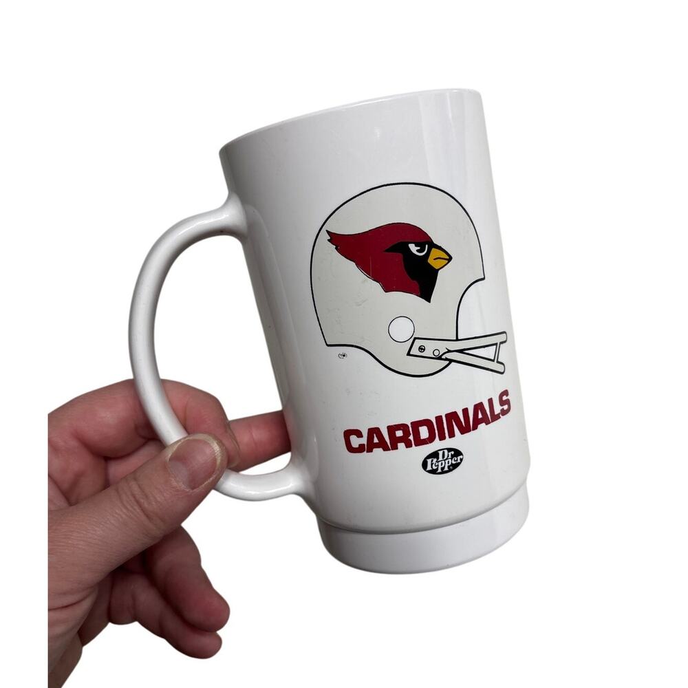Vintage Arizona Cardinals Dr Pepper Sonic Mug 5.5" Tall Plastic Cup